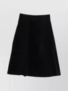 Apc A.p.c. Deborah Organic Cotton Flared Skirt Clothing In Black