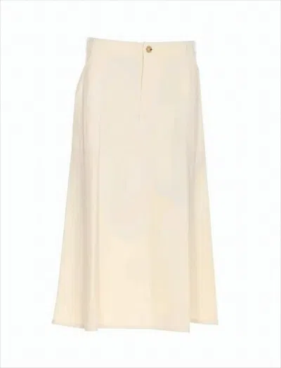 Apc High-waisted Midi Skirt With Button Closure In Neutral