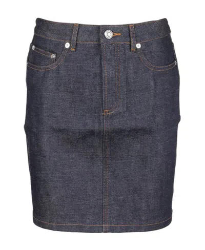 Apc High Waisted Skirt In Black