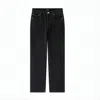Apc High-waisted Straight-leg Denim Pants In Black