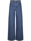 Apc A.p.c. High-waisted Wide-leg Jeans With Timeless Appeal In Blue