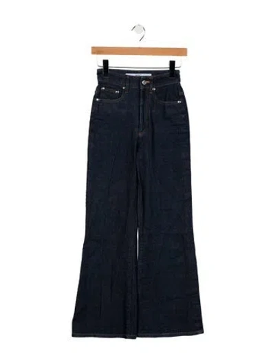 Pre-owned A.p.c. High-rise Flared Jeans In Blue