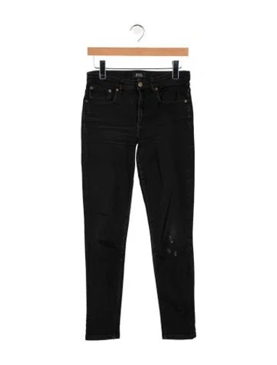 Pre-owned A.p.c. High-rise Skinny Leg Jeans In Black