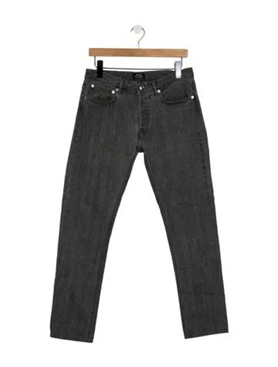 Pre-owned Apc High-rise Skinny Leg Jeans In Gray