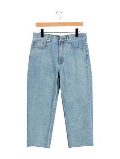 Pre-owned Apc High-rise Straight Leg Jeans In Blue