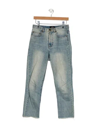 Pre-owned Apc High-rise Straight Leg Jeans In Blue