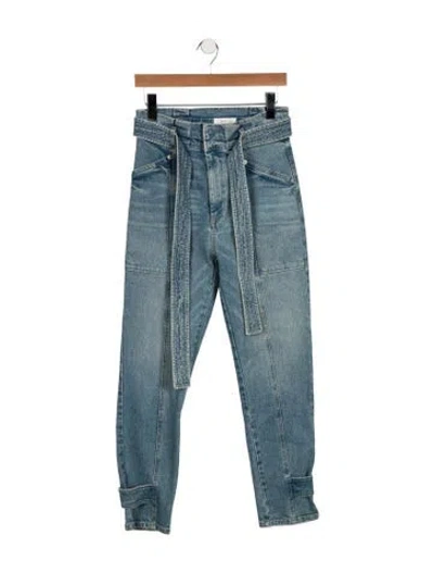 Pre-owned A.p.c. High-rise Straight Leg Jeans In Blue