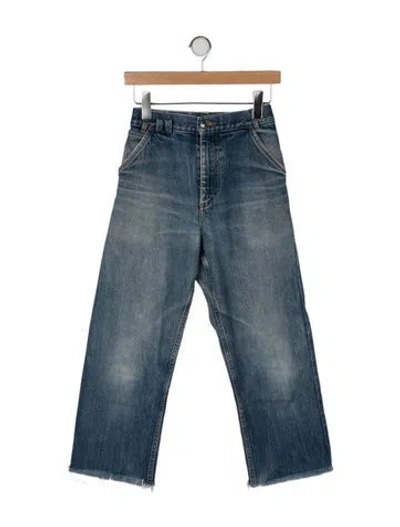 Pre-owned A.p.c. High-rise Straight Leg Jeans In Blue