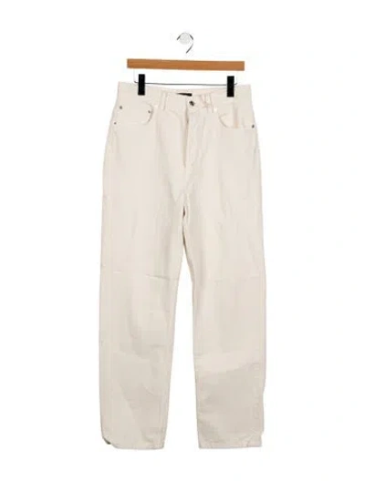 Pre-owned Apc High-rise Straight Leg Jeans In Neutral