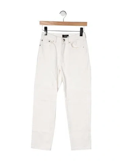 Pre-owned A.p.c. High-rise Straight Leg Jeans In Neutral