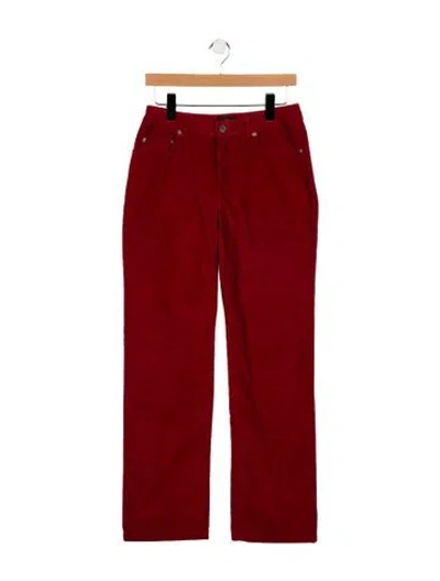 Pre-owned A.p.c. High-rise Straight Leg Jeans In Red
