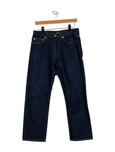 Pre-owned Apc High-rise Wide Leg Jeans In Blue