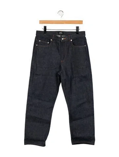 Pre-owned A.p.c. High-rise Wide Leg Jeans In Blue