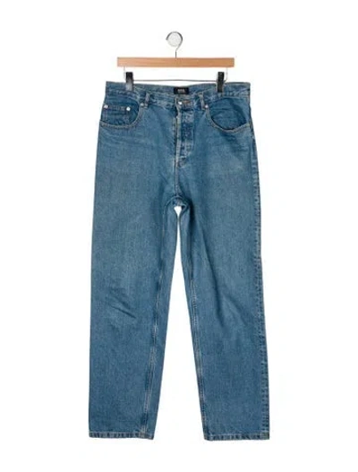Pre-owned A.p.c. High-rise Wide Leg Jeans In Blue