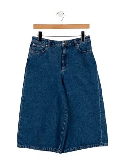 Pre-owned A.p.c. High-rise Wide Leg Jeans In Blue