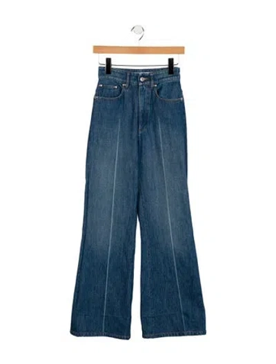 Pre-owned A.p.c. High-rise Wide Leg Jeans In Blue