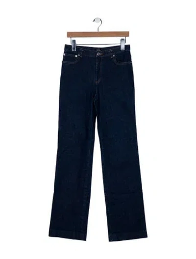 Pre-owned A.p.c. High-rise Wide Leg Jeans In Blue