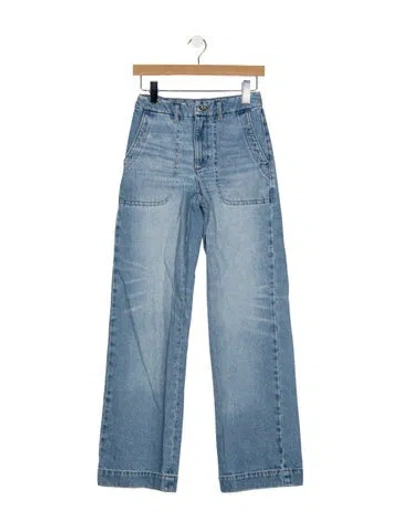 Pre-owned A.p.c. High-rise Wide Leg Jeans In Blue