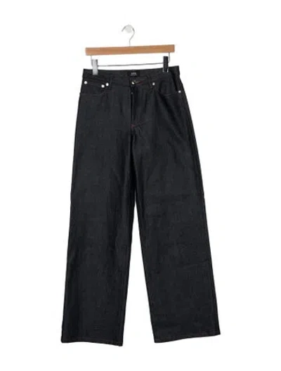 Pre-owned A.p.c. High-rise Wide Leg Jeans In Blue