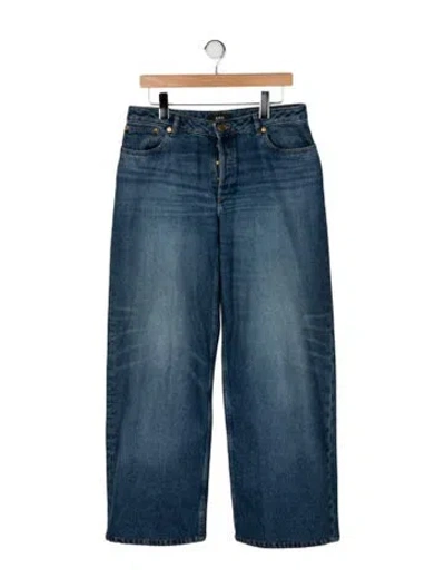 Pre-owned A.p.c. High-rise Wide Leg Jeans In Blue