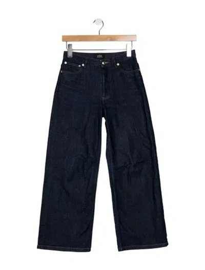 Pre-owned A.p.c. High-rise Wide Leg Jeans In Blue