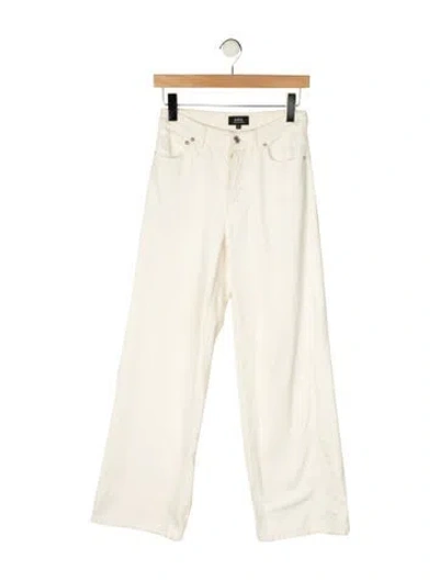 Pre-owned A.p.c. High-rise Wide Leg Jeans In Neutral