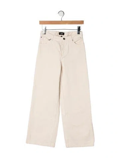 Pre-owned A.p.c. High-rise Wide Leg Jeans In Neutrals