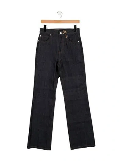 Pre-owned A.p.c. High-rise Wide Leg Jeans W/ Tags In Blue