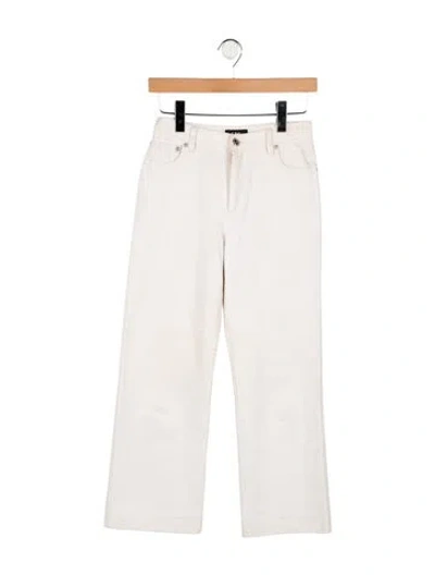 Pre-owned A.p.c. High-rise Wide Leg Jeans In White