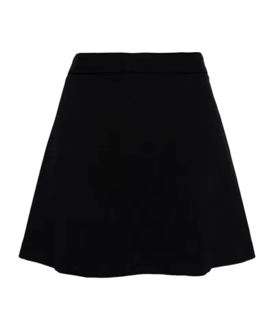 A.p.c. High-waisted A-line Miniskirt In Black