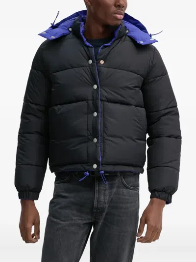 Apc Hooded Puffer Jacket In Black