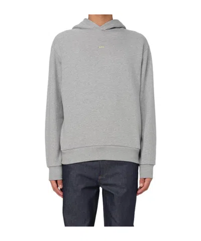 APC A.P.C. LOGO PRINTED STRAIGHT HEM HOODIE