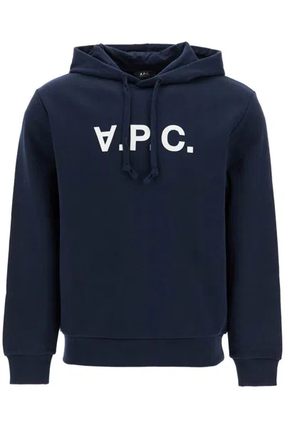 Apc Hooded Sweatshirt Grand V In Blue
