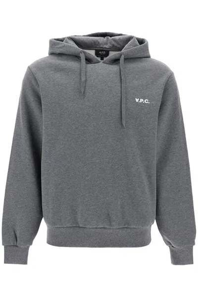 Apc Hooded Sweatshirt With Flocked In Grey