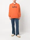 Apc A.p.c. Logo Printed Drawstring Hoodie