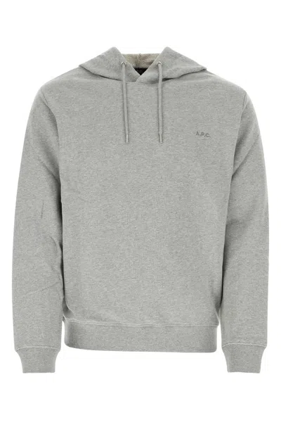 A.p.c. Hoodie Standard Apc Brodee In Gray