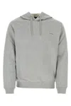 Apc Cotton Drawstring Hood Sweatshirt With Ribbed Cuffs