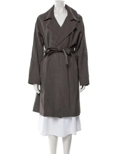 Pre-owned A.p.c. Houndstooth Print Jacket W/ Tags In Grey