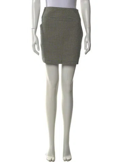 Pre-owned Apc Houndstooth Print Mini Skirt In Multi