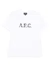 Apc Logo-print Organic Cotton Hugo T-shirt In White