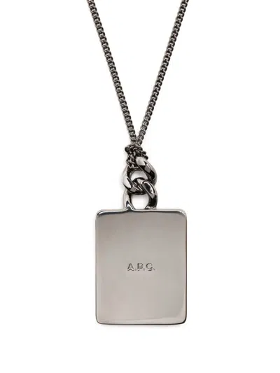 A.p.c. Id 펜던트 네크리스 In Metallic