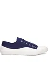 Apc Iggy Canvas Lace-up Sneakers In Blue