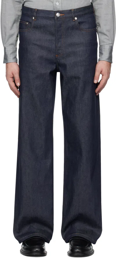 Apc Indigo Aaron Jeans In Iai Indigo