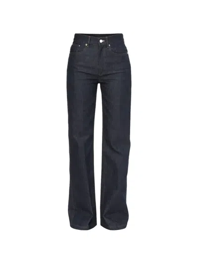 Apc Indigo Cotton Jeans In Blue