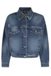 Apc A.p.c. Denim Jacket With Four Front Pockets In Blue