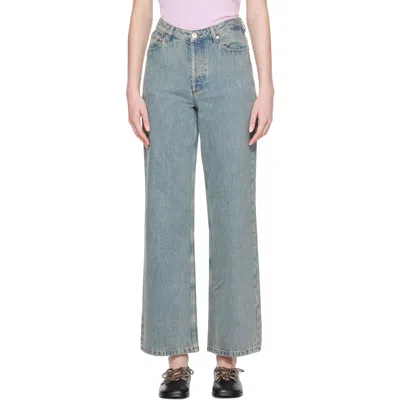 A.p.c. Indigo Elisabeth Jeans In Blue