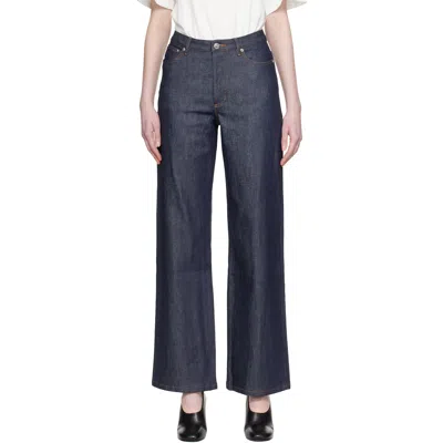 A.p.c. Indigo Elisabeth Jeans In Blue