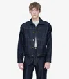 Apc Navy Veste Work Denim Jacket In Iai - Indigo