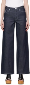 Apc Indigo Katie Holmes Edition Elisabeth Jeans In Iai Indigo
