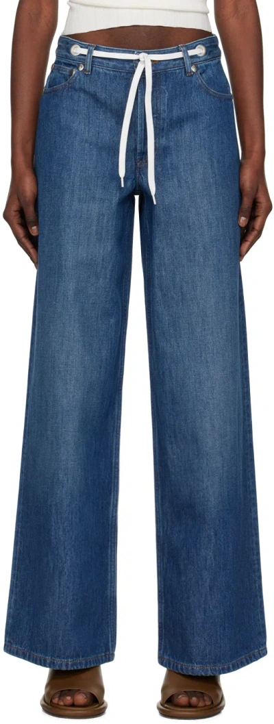 APC INDIGO NATACHA RAMSAY-LEVI EDITION 'MADAME SANTEUIL' JEANS